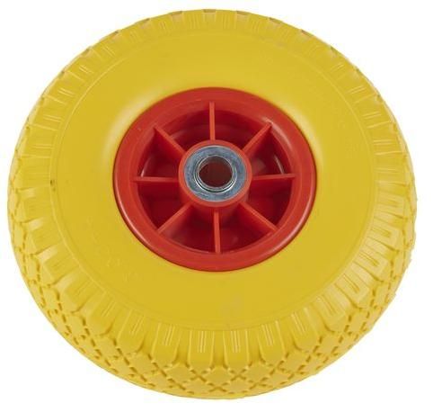 Колесо литое полиуретановое с пластиковым ободом 260 мм PU 1805-1 - фото